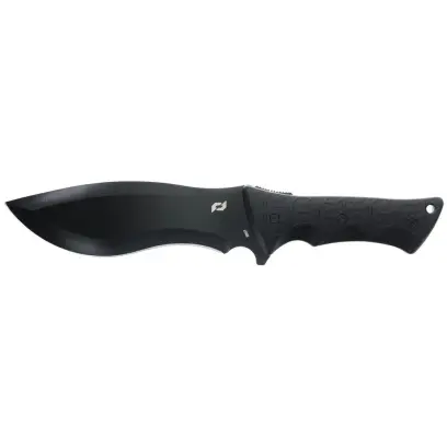 Nůž Schrade Little Ricky Fixed Blade Robustní nůž s pevnou čepelí z vysokouhlíkové nerezové oceli 65MN s titanovou povrchovou úpravou. Protiskluzová, pogumovaná rukojeť s otvorem pro zavěšení. Včetně pouzdra s klipem na opasek.